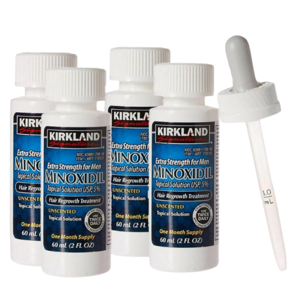 Minoxidil Kirkland Kit Caixa Frascos Aplicador Gr Tis