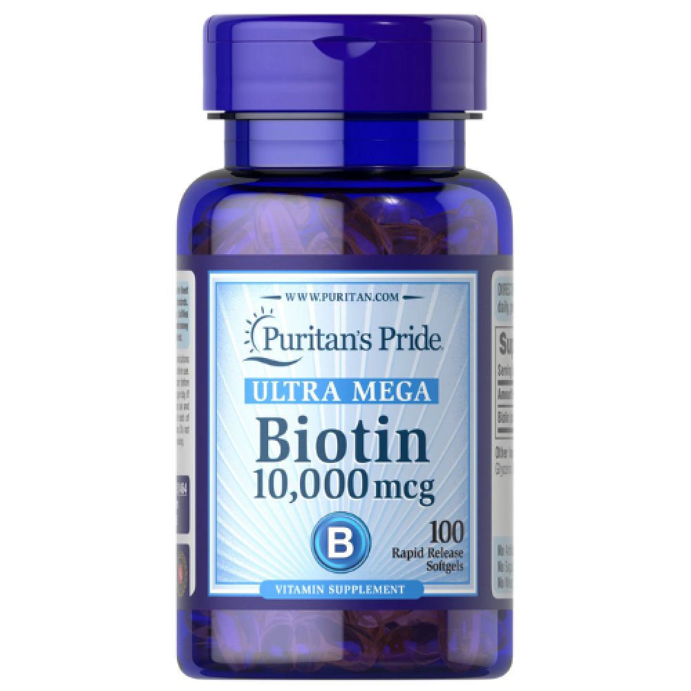 puritans-pride-ultra-mega-biotina-10,000-mcg-100-softgels